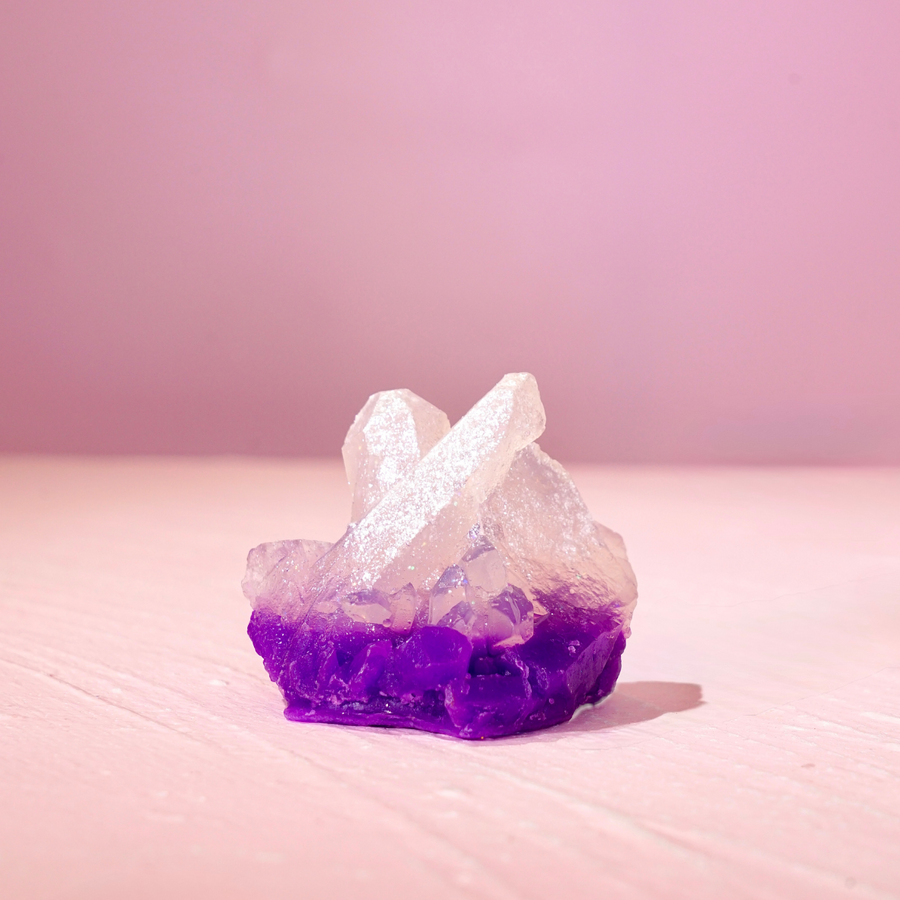 Amethyst Crystal Gem Soap Set